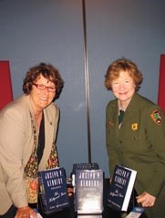 Author Cari Beauchanp with Park Superindent Myra Harrison