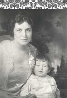Mrs. Rose Kennedy with son, Joe Jr.,circa 1917