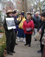 Walking tour of neighborhood of the JFK birthplace in Brookline, MA