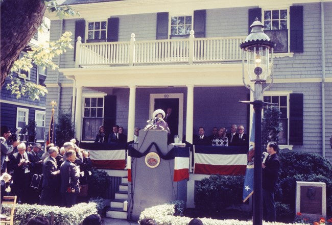 Rose Kennedy on Dedication Day