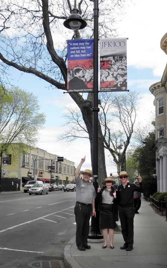 JFK100 street banners