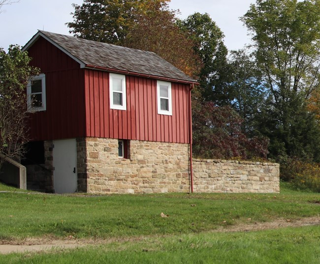 A red spring house