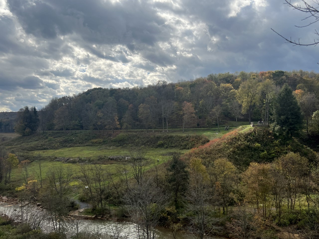 River and dam remains