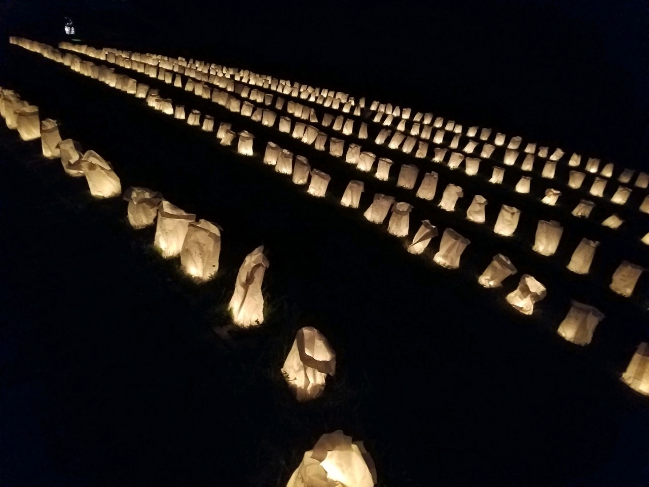 Luminaria bags on May 31 Luminaria bags