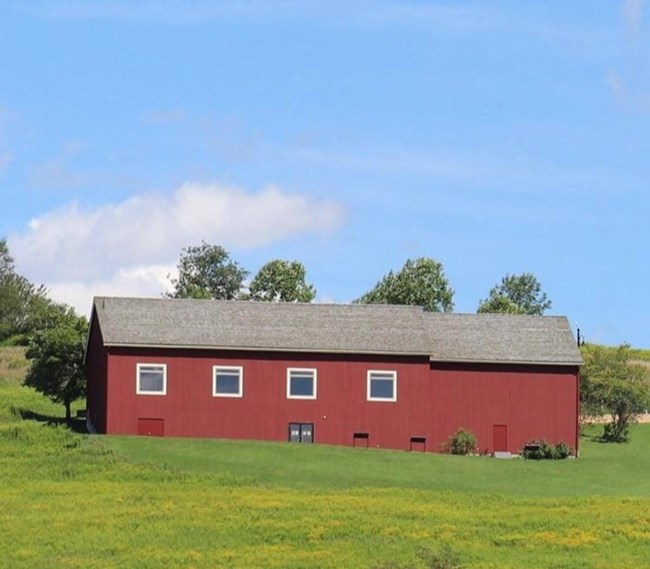 A red barn