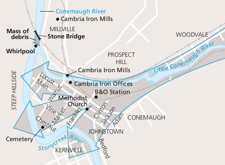 Map of Johnstown