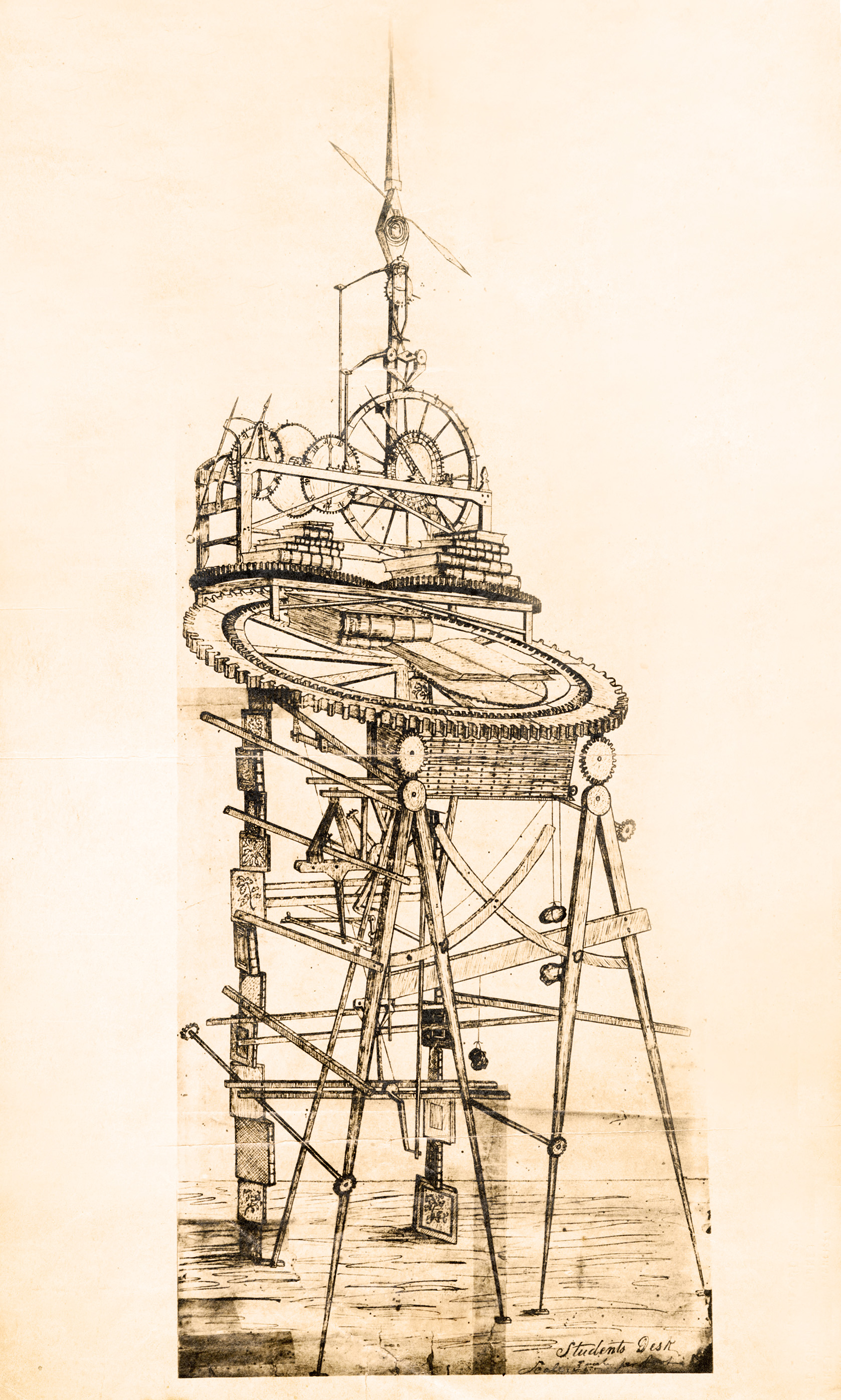 Illustration of an unknown John Muir invention.