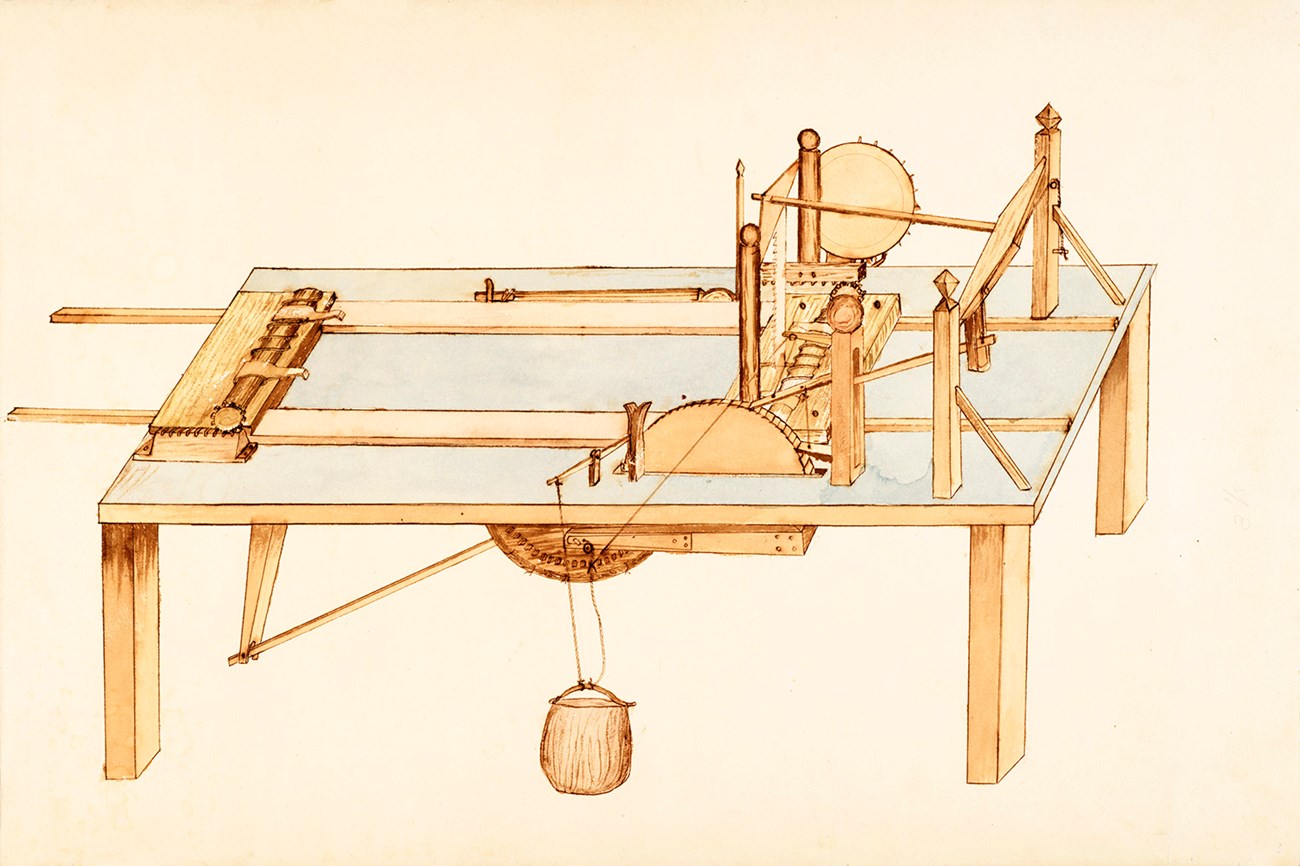 Illustration of an unknown John Muir invention.