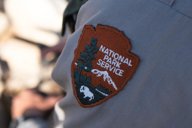 Arrowhead patch on NPS Uniform