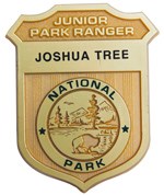 gold-colored Jr. Ranger badge