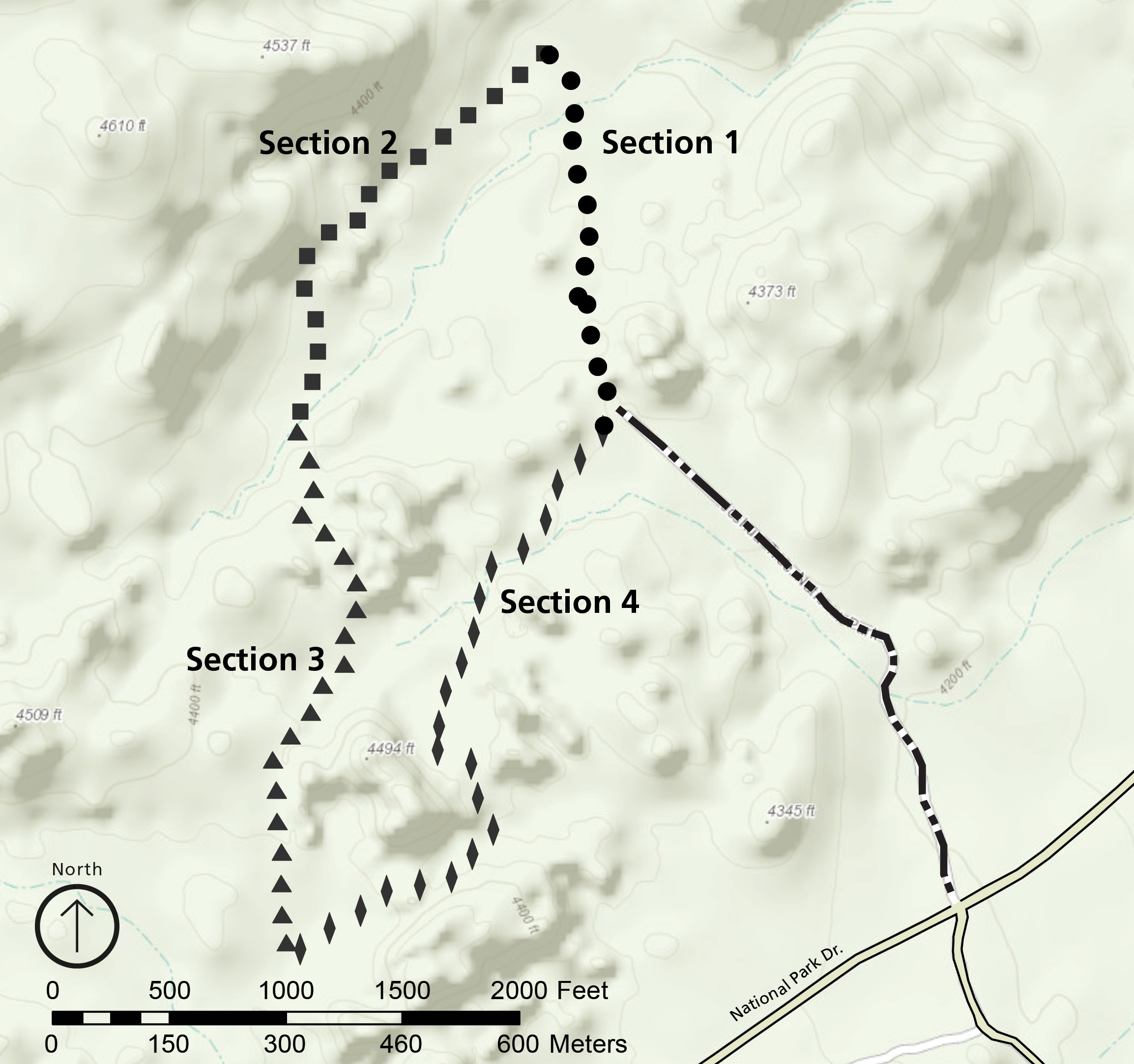 Split Rock Trail Map Split Rock Trail - Joshua Tree National Park (U.s. National Park Service)