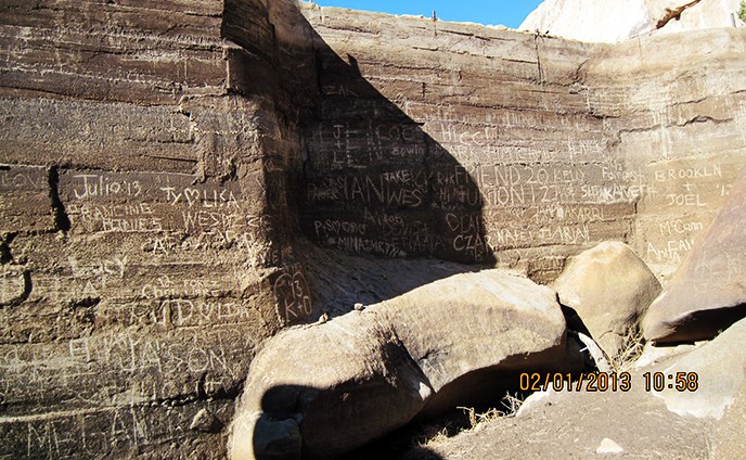 Barker Dam Vandalism