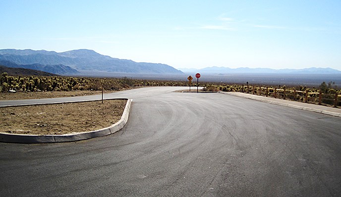 Reconstructed entrance to the Cholla Cactus Garden