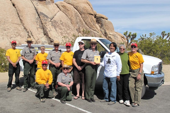 Friends of Joshua Tree present keys to Superintendent Mark Butler