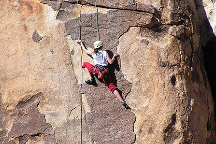 Climber at Rattlesnake Canyon