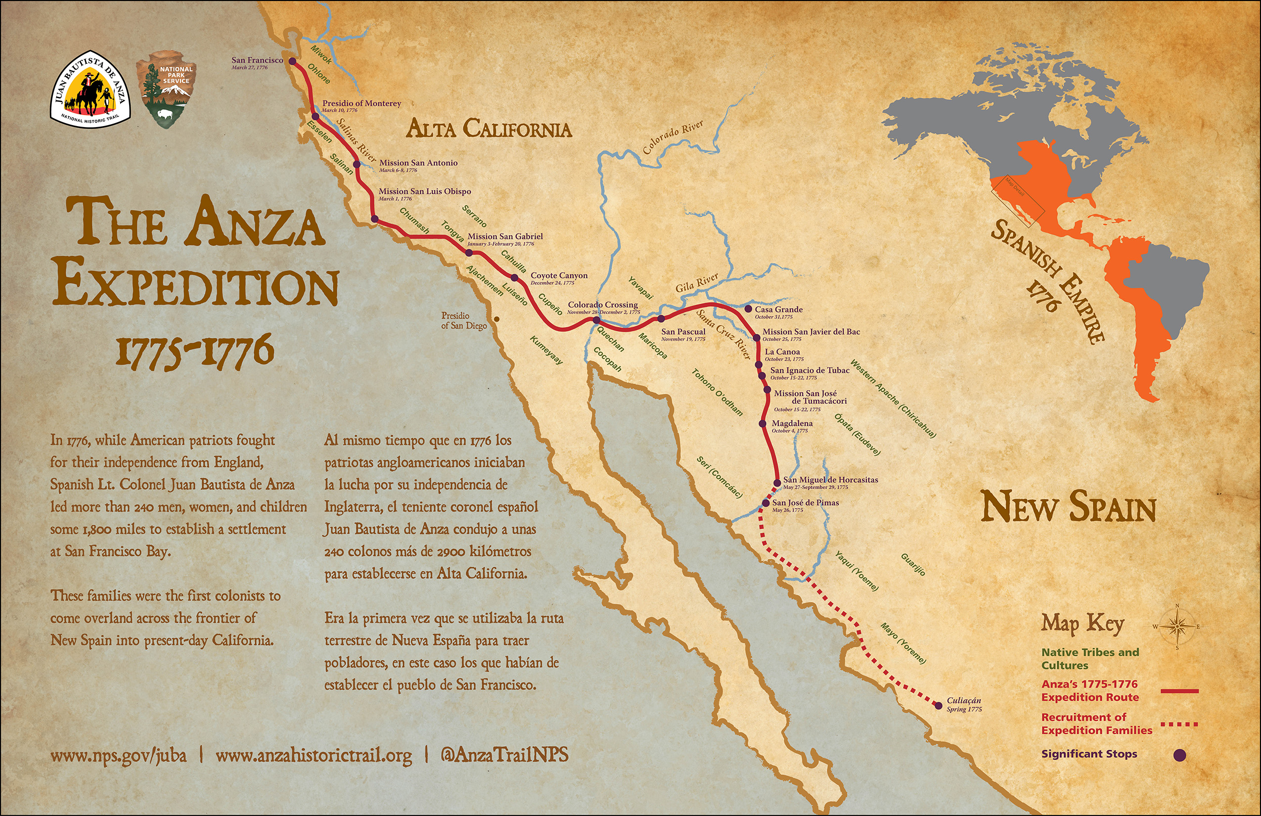 Maps - Juan Bautista de Anza National Historic Trail (U.S. National Park  Service)