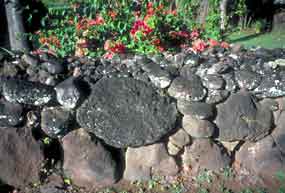 A rock wall in Kalaupapa Settlement.