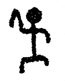 One of two known petroglyphs on Kalaupapa Peninsula.