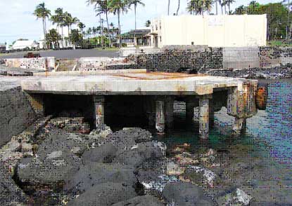 The Kalaupapa dock bulkheads are near failure.
