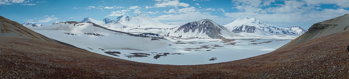 A view toward Novarupta in the Valley of Ten Thousand Smokes