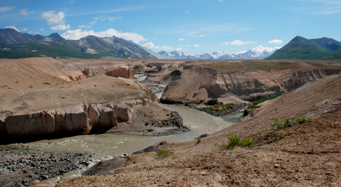 Confluence area of Valley of Ten Thousand Smokes