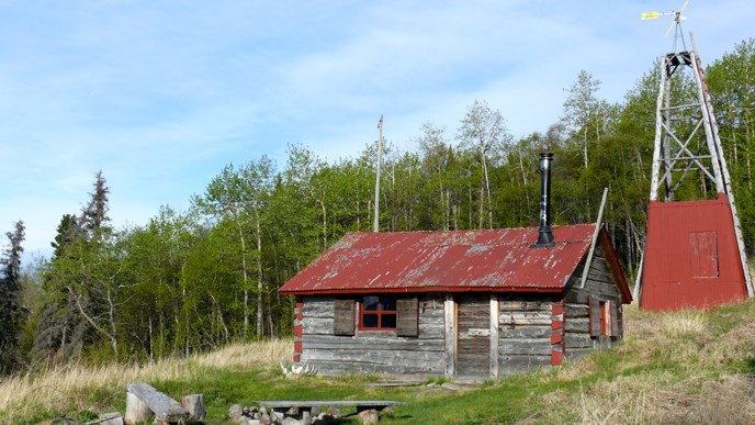 Fure's Cabin and windmill
