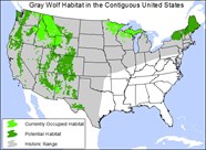 Wolf Distribution Map Of North America In Wolf Distribution Map Of North America In