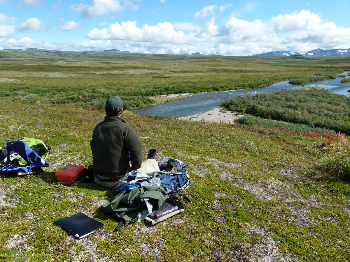 Ranger Julian looks out across Funnel Creek