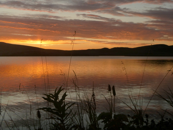 Sunset over Crosswinds Lake