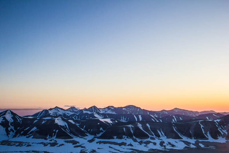 Sunset over the Valley of Ten Thousand Smokes