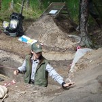 archeological excavation near Brooks Camp Visitor Center