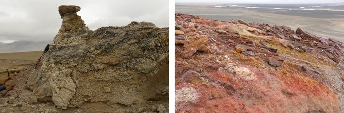 Extinct fumaroles in the Valley of Ten Thousand Smokes