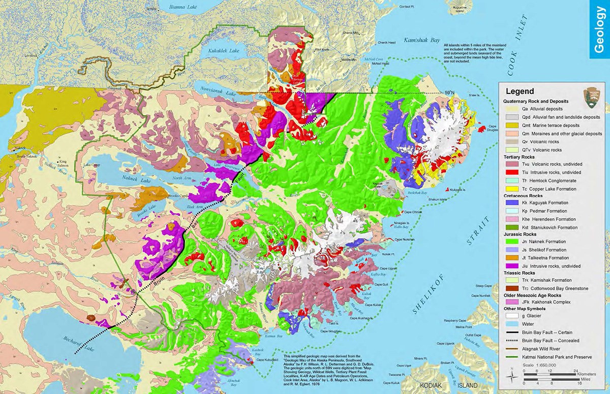 geologic map of Katmai