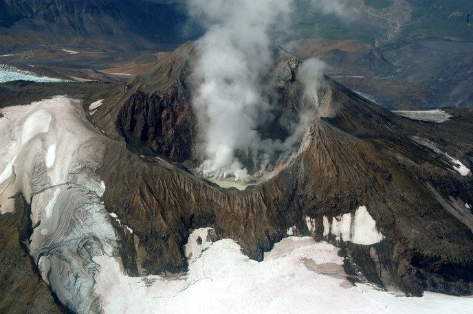 Mount Martin steaming