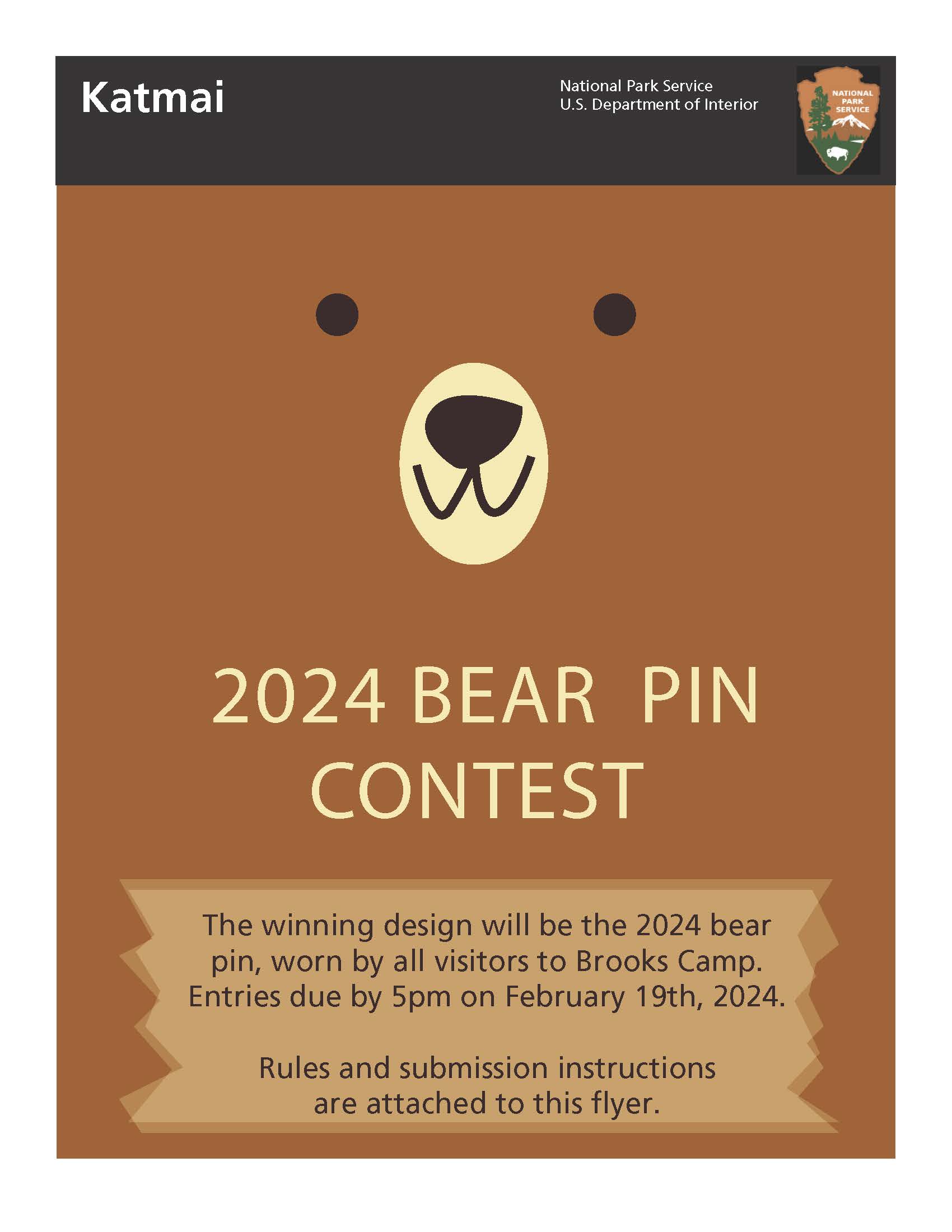 2024 Bear Pin contest flyer