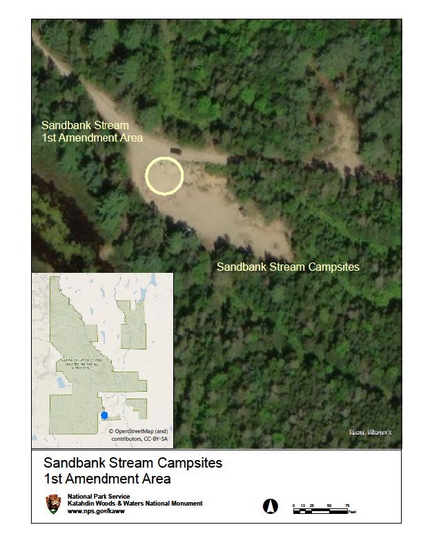 Sandbank Stream First Amendment Area located at Sandbank Stream Campsites on Swift Brook Road.