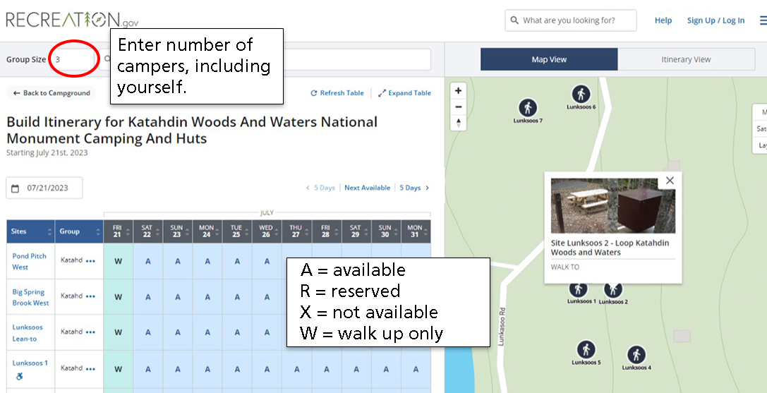 type in group number at the top right corner.