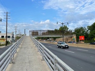Pedestrian bridge over 295
