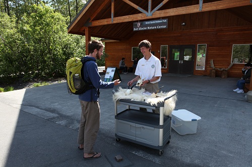 Jacob giving a cart talk