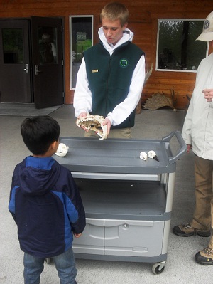 Matthew giving a cart talk