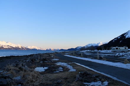 Resurrection Bay from the Seward waterfront.