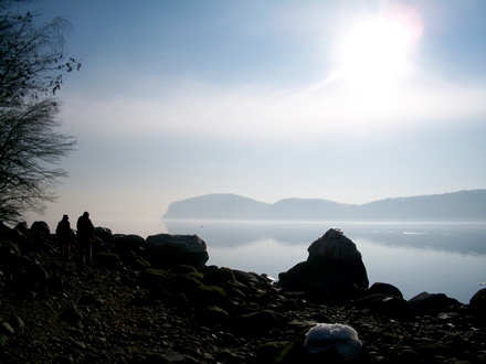 Hudson River Valley in winter