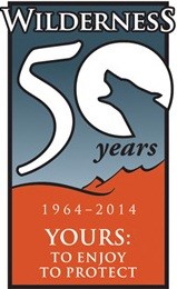 Official logo for the 50th anniversary of the Wilderness Act. "Wilderness 50 Years, 1964 - 2014, Yours: to enjoy, to protect." Official logo for the 50th anniversary of the Wilderness Act. "Wilderness 50 Years, 1964 - 2014, Yours: to enjoy, to protect."