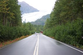 Road to Exit Glacier.