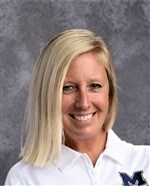 Woman smiles in portrait photo wearing white polo