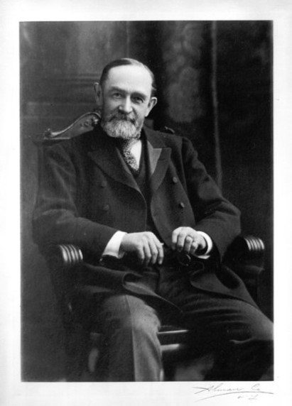A historic portrait photo of Quincy Mining Company President William Rogers Todd.