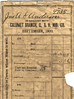 Contract for the construction of a house signed by Jno. A.G. Anderson