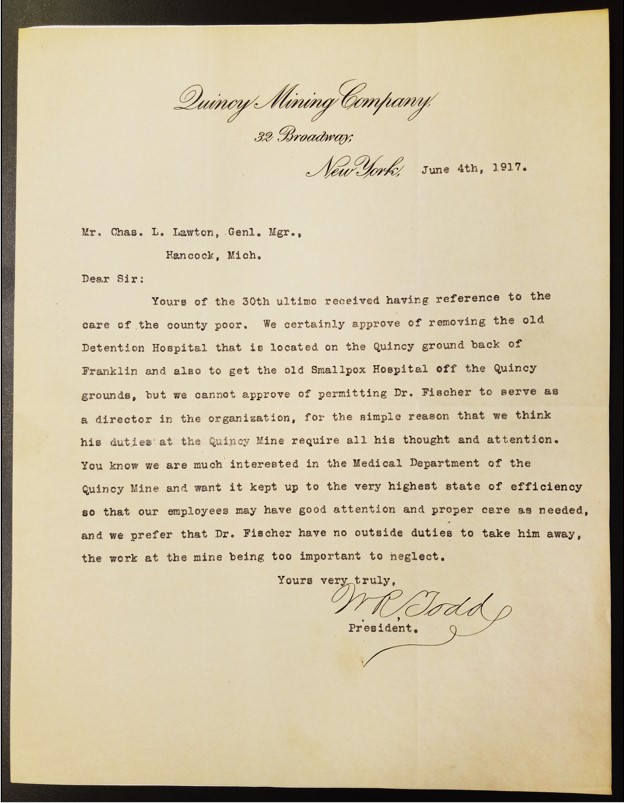 A historic document from the MTU Archives.