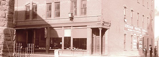 A historic image of Calumet's Union Building.