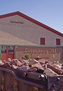 The former Calumet & Hecla Mining Company pattern shop is now home to the Coppertown Mining Museum.